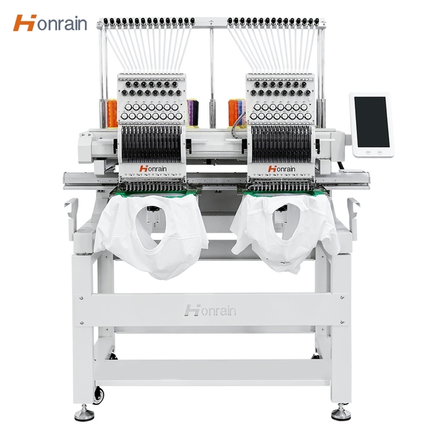 Best Commercial 2 Head Stitches Embroidery Machine Big Size Stitching Space Maquina Bordadora