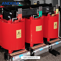 Transformateur de puissance sec à résine coulée triphasé 800 kVA 10 kV/400 V à enroulement en aluminium triple 50 Hz Modèle SCB13 Anrui