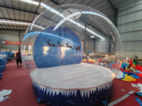 Globe de neige gonflable commercial, dôme transparent de Noël pour location événementielle, tente gonflable pour événements en plein air
