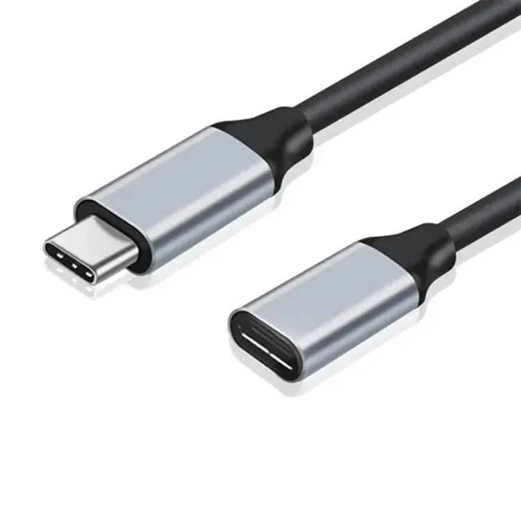 USB 3.1 Type C Extension Cable Type C Male to Female Extender PD 3A Fast Charge 10Gbps Data Cable 4K HD Transmission Cord