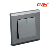 Venta al por mayor de fábrica ODM/OEM Panel de PC interruptor de pared 16A táctil eléctrico 1 interruptor de banda Más vendido en África y el Sudeste Asiático