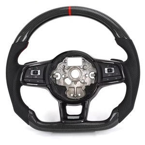 Volant de direction en carbone brillant pour VW <span class=keywords><strong>Golf</strong></span> <span class=keywords><strong>GTI</strong></span> GTD GTE Mark 5 6 <span class=keywords><strong>7</strong></span> R MK7.5 <span class=keywords><strong>R32</strong></span> - Product Image 2
