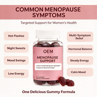 Gummies Probiotiques pour la Ménopause, 60 Unités, Complément Alimentaire, Formule Marque Blanche pour Femmes, Usage Quotidien