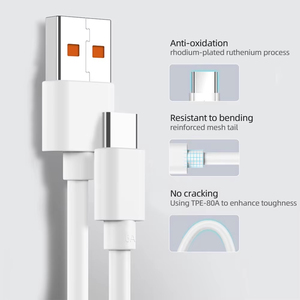 Cable USB Tipo C 2026 6A, Cargador de 120W, Carga Rápida para <span class=keywords><strong>13</strong></span>, 12, 11, 10 Pro, Ultra, <span class=keywords><strong>Poco</strong></span> <span class=keywords><strong>X3</strong></span>, Note, K70, 6050, 40 - Product Image 5