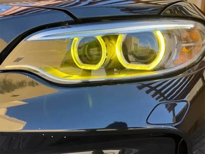 Желтые ангельские глазки ДРЛ доски для BMW 2 серии F23 F22 M2 LCI Ксеноновые фары 63117388923 63117388924 2014 -2017 - Product Image 5