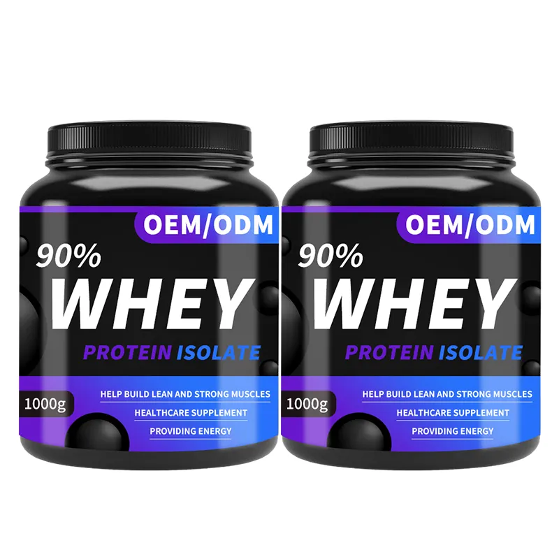 OEM High Quality 90% Whey Protein Isolate Powder Strong Muscles Energy Whey Protein Supplement