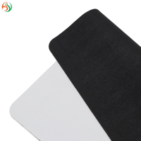 AY Tapis de souris de jeu en caoutchouc polyester blanc personnalisé Rouleau de matériel chauffé par sublimation vierge Stock disponible