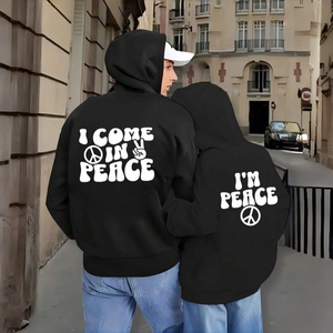 Sweat-shirts à capuche pour hommes surdimensionnés, design vierge, logo personnalisé, motif vintage personnalisé, position avant, hiver, polyester/coton - Product Image 4