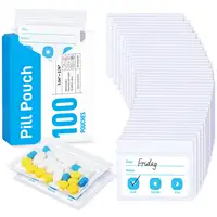 Pill Pouch Bags Zippered Pill Pouch Reusable Pill Baggies Clear Plastic  Pill Bags Self Sealing Travel Medicine Organizer Storage - AliExpress