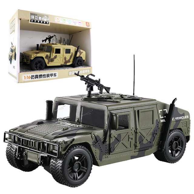 1:16 Scale Six-Wheel Remote Control Military Truck Kids' RC Car Toy W610AB Off-Road Climbing Vehicle Artificial Military Model