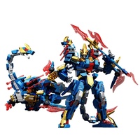 Compatible con Sengbao, Bloques de Construcción de Plástico ABS, Robot Emperador de Aguas Profundas, Robot Dinosaurio Transformable, Juguete de Ensamblaje para Niños