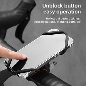Support de téléphone pour vélo en gel de silice durable, support de navigation <span class=keywords><strong>GPS</strong></span> anti-vibration pour <span class=keywords><strong>VTT</strong></span> et vélo de route, accessoires de cyclisme rotatifs à 360° - Product Image 3