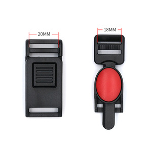Boucle de casque KJM 20MM 18MM à dégagement rapide, accessoire de sécurité réglable en plastique pour casque - Product Image 1