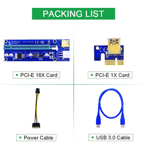 Pcie VER009S PCI-E 1X ถึง16X <span class=keywords><strong>Riser</strong></span> <span class=keywords><strong>Ver</strong></span> <span class=keywords><strong>009S</strong></span>,อะแดปเตอร์การ์ด Extender Express USB 3.0สายไฟ Gpu Pci <span class=keywords><strong>Riser</strong></span> <span class=keywords><strong>009S</strong></span> - Product Image 6