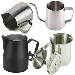 Italia Acero inoxidable Espresso Leche Jarra Café Leche Espumante Pithcher - Product Image 6