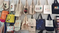 Sac fourre-tout en toile à bandoulière grande capacité, minimaliste et artistique, avec fermeture éclair, personnalisable pour femme, design lettres écologique sur mesure