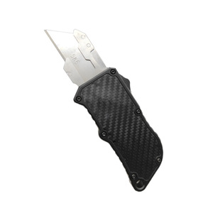 Cuchillo utilitario de acción recta de fibra de carbono Gedao, hoja SK5, abridor de cajas recto, cortador de papel de aleación de aluminio, para cartas - Product Image 1