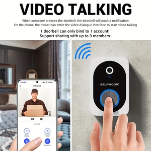 Timbre de vídeo inteligente D10, timbre Universal, monitoreo remoto del hogar, videoportero, captura de visión nocturna HD - Product Image 5