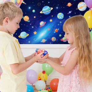 Juguete de Slime Galáctico DIY con Tarjetas del Reino Cósmico, Bolas No Pegajosas, Recuerdos para Fiestas Infantiles, Material de Arcilla Seguro - Juguetes para Niñas y Niños - Product Image 6