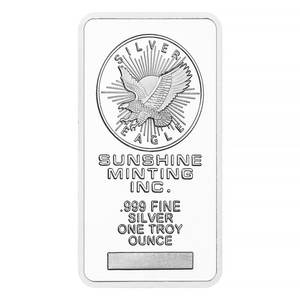 Hochwertiger Sunshine Minting Bar im Silver Eagle Design – Dekorativer Souvenir-Gedenkbarren als Geschenk für Sammler - Product Image 1