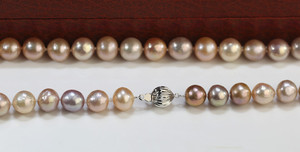 11-12mm edison round Wholesale multicolor Women Gift Jewelry <span class=keywords><strong>collana</strong></span> elegante <span class=keywords><strong>di</strong></span> <span class=keywords><strong>perle</strong></span> genuina d'acqua dolce naturale <span class=keywords><strong>di</strong></span> alta qualità - Product Image 6