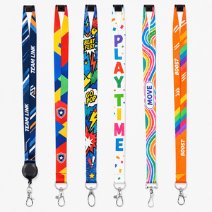 Polyester Silk Screen Printing Lanyard Custom Color Neck Strap for Retail Staff Access Cards Conferences and Event Crews - Product Image 1