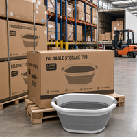 UPURCHASE Panier à linge pliable grand format 24L sans BPA avec poignées pour la maison et le dortoir, vente en gros OEM direct usine
