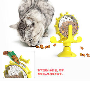 Dispensador Automático de Comida para Gatos y Juguete Interactivo con Movimiento de Molino de Viento para Mascotas, en Stock, Suministros para Mascotas - Product Image 4