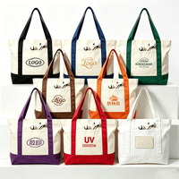 Sacs fourre-tout en toile de coton biologique 16 oz robustes et personnalisables en gros – Sacs de courses réutilisables écologiques unis avec logo