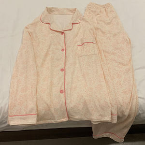 Japon pijama kadın bahar ve sonbahar yeni uzun kollu uzun pantolon tatlı çiçekler moda oturma takım seti - Product Image 2