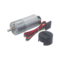 Moteur à engrenages à réduction de vitesse 3-24V CC avec encodeur Hall, 6-2000 tr/min, vitesse réglable avant/arrière pour la robotique et les équipements intelligents