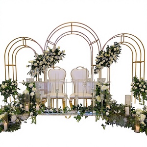 ฉากหลังถ่ายภาพงานแต่งงานทรงสี่เหลี่ยมเรียบหรู ดีไซน์กระจกสแตนเลส ปรับแต่งสีได้ - Product Image 1