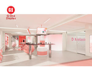 Customized Retail Cosmetic Store Fixture Skincare Shop Display Shelf Makeup Boutique Furniture Perfume Shop Interior Design - Product Image 4