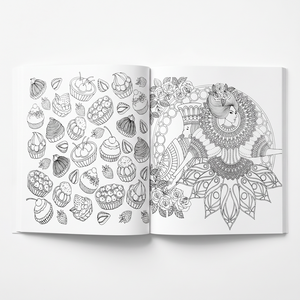 Ensemble de livres de <span class=keywords><strong>coloriage</strong></span> pour adultes de qualité supérieure, thème fantaisie et contes de fées, pages en papier pour soulager le stress et stimuler la créativité, couverture souple - Product Image 3