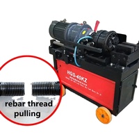 Rouleuse efficace de filetage de barres d'armature de 16 à 40mm avec composants de base alimentés par moteur utilisés pour la connexion des boulons et des barres d'armature