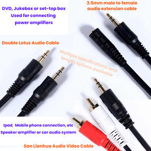 <span class=keywords><strong>Cable</strong></span> de Audio Dual <span class=keywords><strong>RCA</strong></span> <span class=keywords><strong>Plug</strong></span> 3,5 <span class=keywords><strong>Macho</strong></span>-<span class=keywords><strong>Hembra</strong></span> Extensión de auriculares Conexión de DVD Amplificador de TV 4K <span class=keywords><strong>Cable</strong></span> de audiófilo de cobre puro - Product Image 4