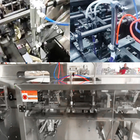 Remplissage jus poche fromage fruits boisson sac à fermeture éclair préfabriqué doypack ensacheuse 4 tête crème fouettée liquide machine de remplissage