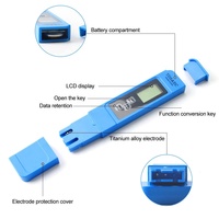 Stylo portable de test de la qualité de l'eau, 3 en 1, TDS/EC PPM, écran LCD, 0-5000PPM, stylo, testeur de modèle