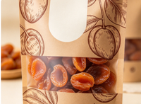 Sachet Doypack en plastique avec fermeture éclair, étanche, pour le stockage et l'emballage de céréales, snacks et poudres