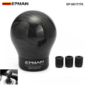 Pommeau de levier de vitesse en aluminium EPMAN en fibre de carbone véritable pour Honda VW BMW EP-SK1717S - Product Image 1