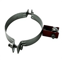 Collier de serrage réglable pour poteau avec boulon de verrouillage pour montage sur poteau rond, fixation de tuyaux et de poteaux, prix de gros, commande en gros