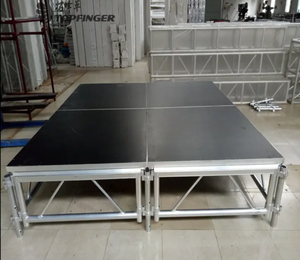 Système de treillis d'éclairage en aluminium de toile de fond de scène de haut-parleurs de toit légers à structure sonore carrée pour les affichages de scène - Product Image 3