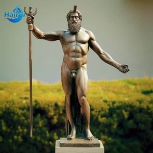 Reproducción de <span class=keywords><strong>Escultura</strong></span> <span class=keywords><strong>Griega</strong></span> de Fábrica, <span class=keywords><strong>Escultura</strong></span> Metálica Artesanal, Estatua de Bronce de <span class=keywords><strong>Zeus</strong></span> o Poseidón - Product Image 5