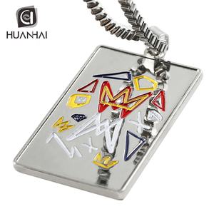 Aleación de zinc personalizada Die Casting Silver Metal Soft Esmalte logo Dog Tag Charm Award Factory - Product Image 4