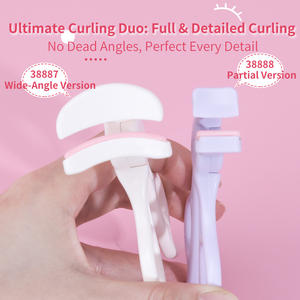 Penjepit Bulu Mata Instan Tanpa Bingkai, Sudut Lebar, Modis, Desain Baru, untuk Bulu Mata Pendek, Alat Kecantikan dari Baja Anti Karat, Perlengkapan Rias - Product Image 2