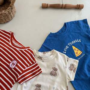 Novedad de verano, ropa para recién nacidos, Pelele de algodón de manga corta para bebés y niños, peleles de algodón con cuello redondo con estampado personalizado - Product Image 5