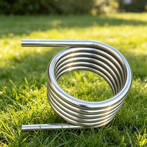 Bobina de Calentador de Agua a Leña de 38 mm, Intercambiador de Calor de Acero Inoxidable 304 para Jacuzzi, Baño al Aire Libre y Calentamiento de Agua Fuera de la Red - Product Image 1