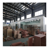 Cabine de peinture sur mesure pour meubles en bois avec construction modulaire en panneaux