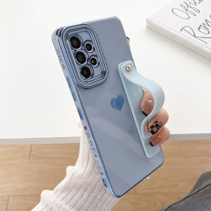 Custodia di lusso con rivestimento laterale Love Heart per telefono cellulare custodia da polso per Samsung per Galaxy S23 S22 Ultra S20 FE S21 Plus A52 <span class=keywords><strong>A53</strong></span> - Product Image 4