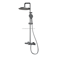 Meilleure vente en stock : Ensemble de douche thermostatique à touches piano, 4 modes, 4 sorties, jet doux, chromé – Le favori d'Europe et d'Amérique